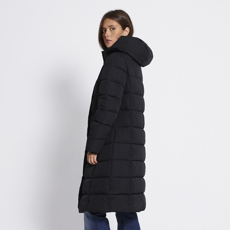 Long puffer jacket "Penny" Black